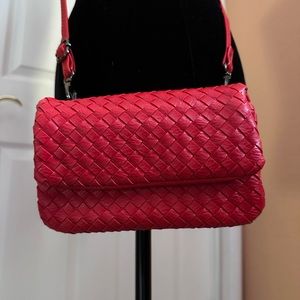 NWT - High Quality Woven Leather Crossbody Bag
